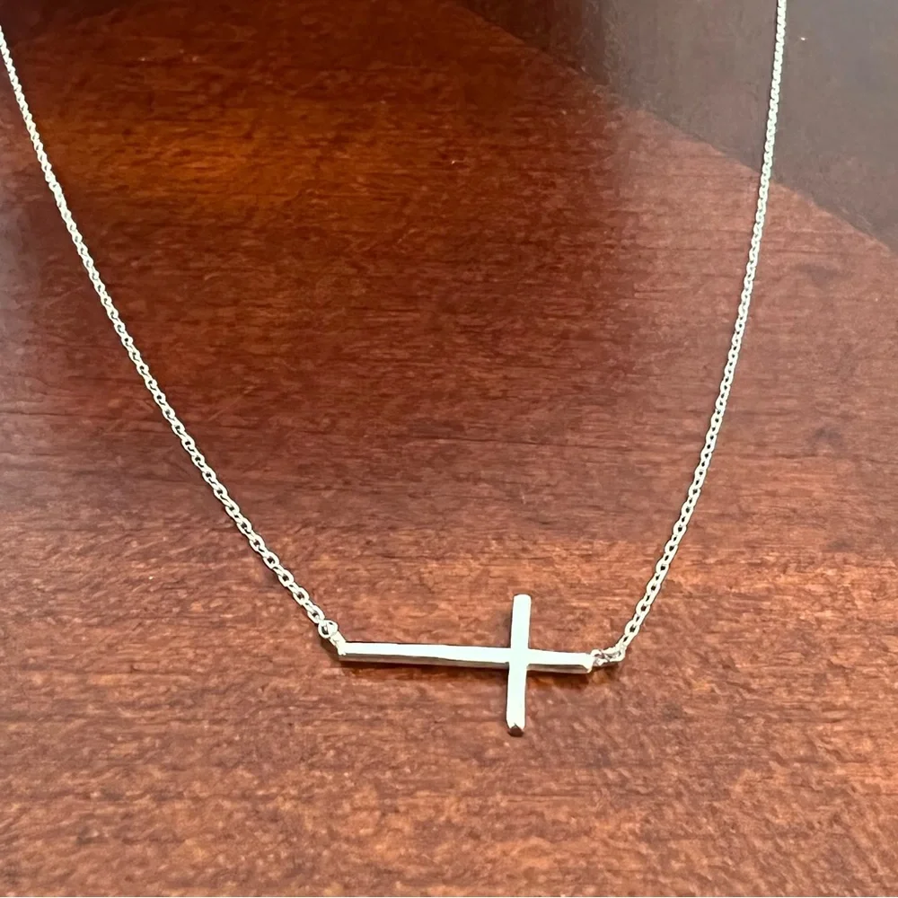 On Sale!!! Blessed hat with Faith bracelet and delicate cross necklace - Picture 3 of 5